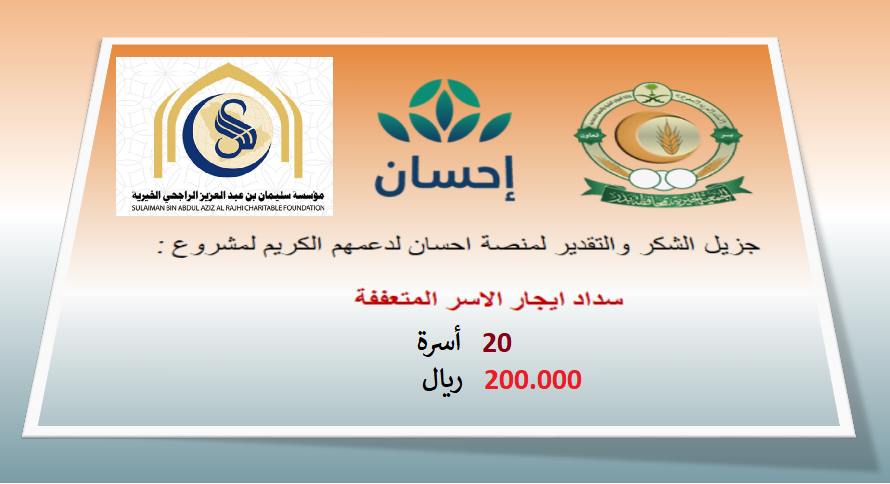دعم سداد ايجار الاسر المتعففة